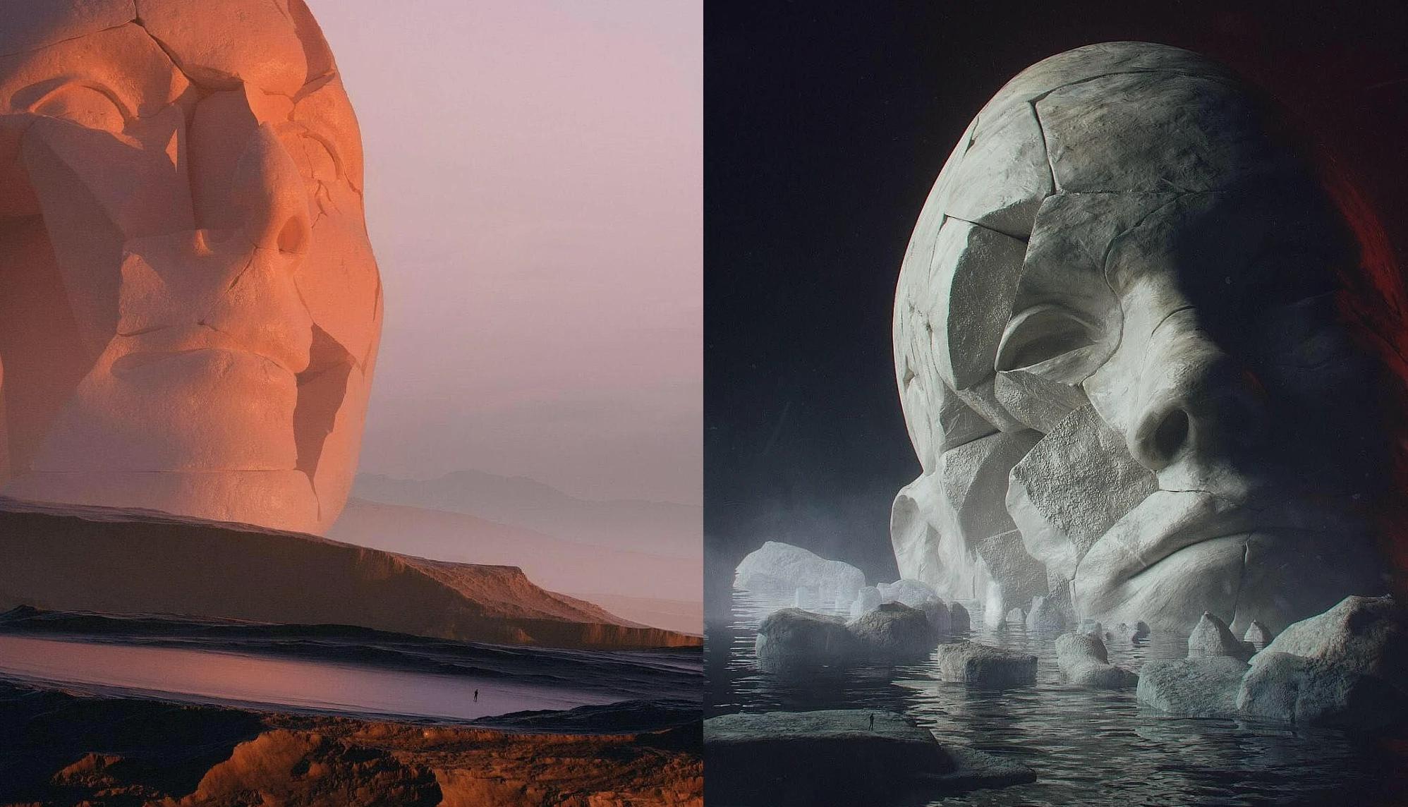 Scale and material references for perceptual contrast.