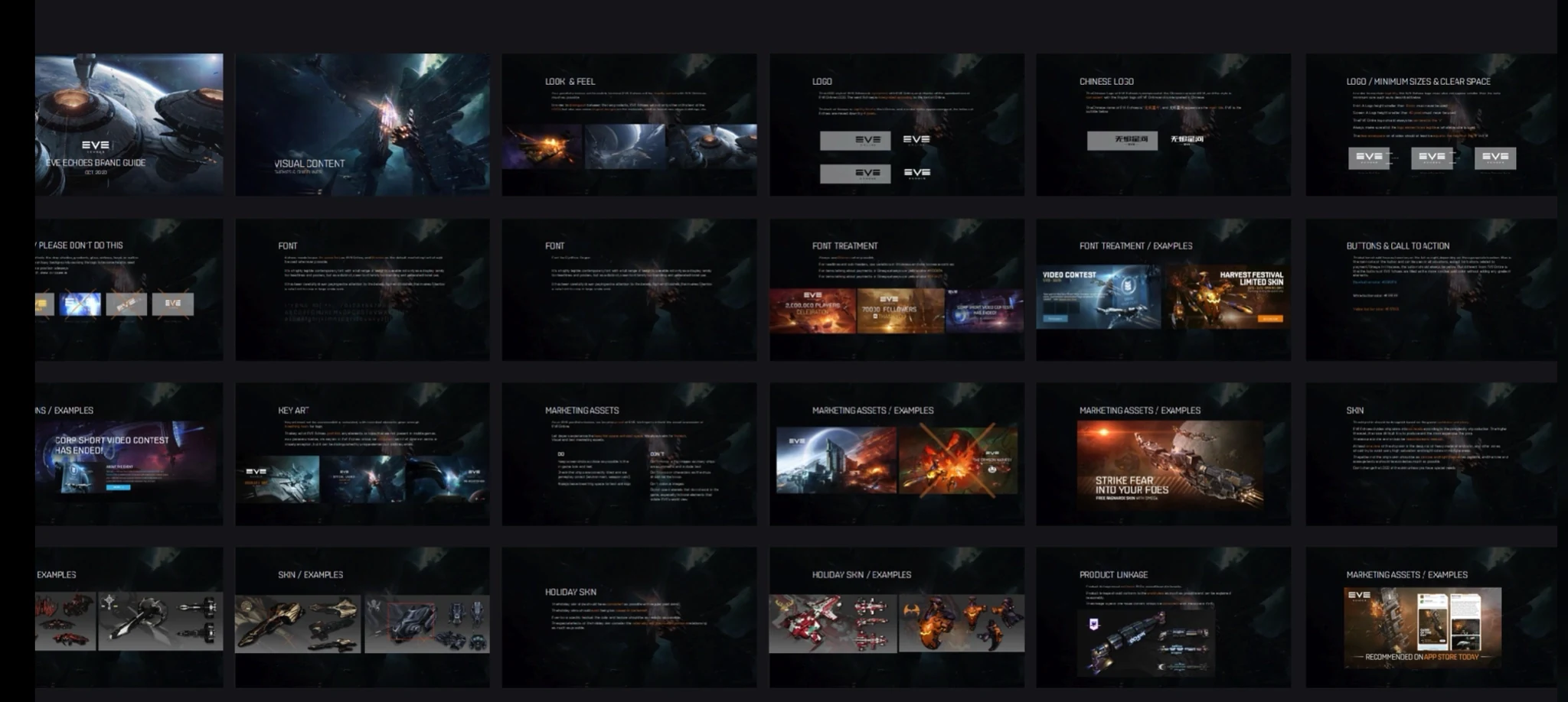 Visual guidelines and development material helped align the production around a coherent world.