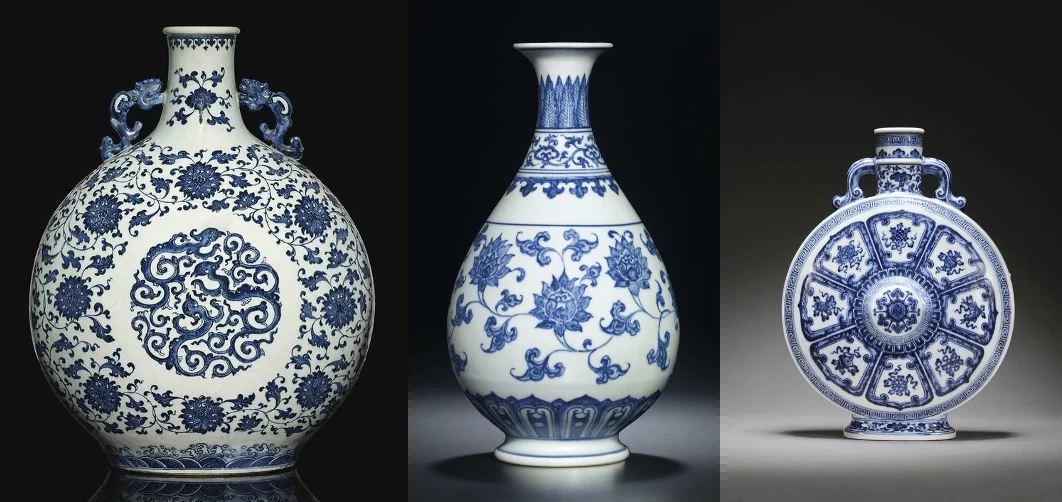 Blue-and-white porcelain references established the material and cultural starting point.